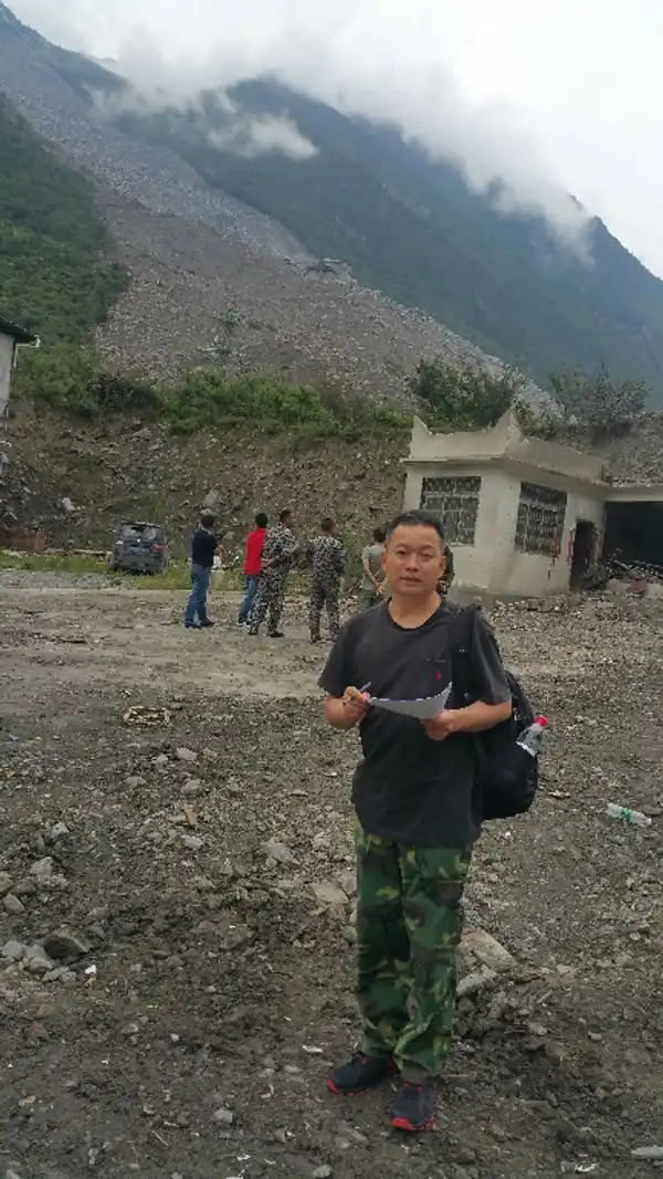 20170704茂县滑坡现场2