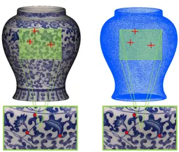 Texture-semantic point: Registration for point clouds of porcelain relics