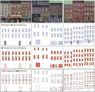 Fast and Regularized Reconstruction of Building Façades from Street-View Images Using Binary Integer Programming